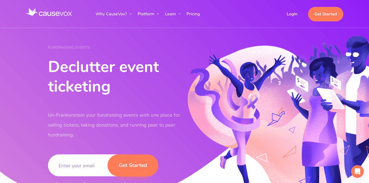 Event Fundraising and Ticketing CauseVox