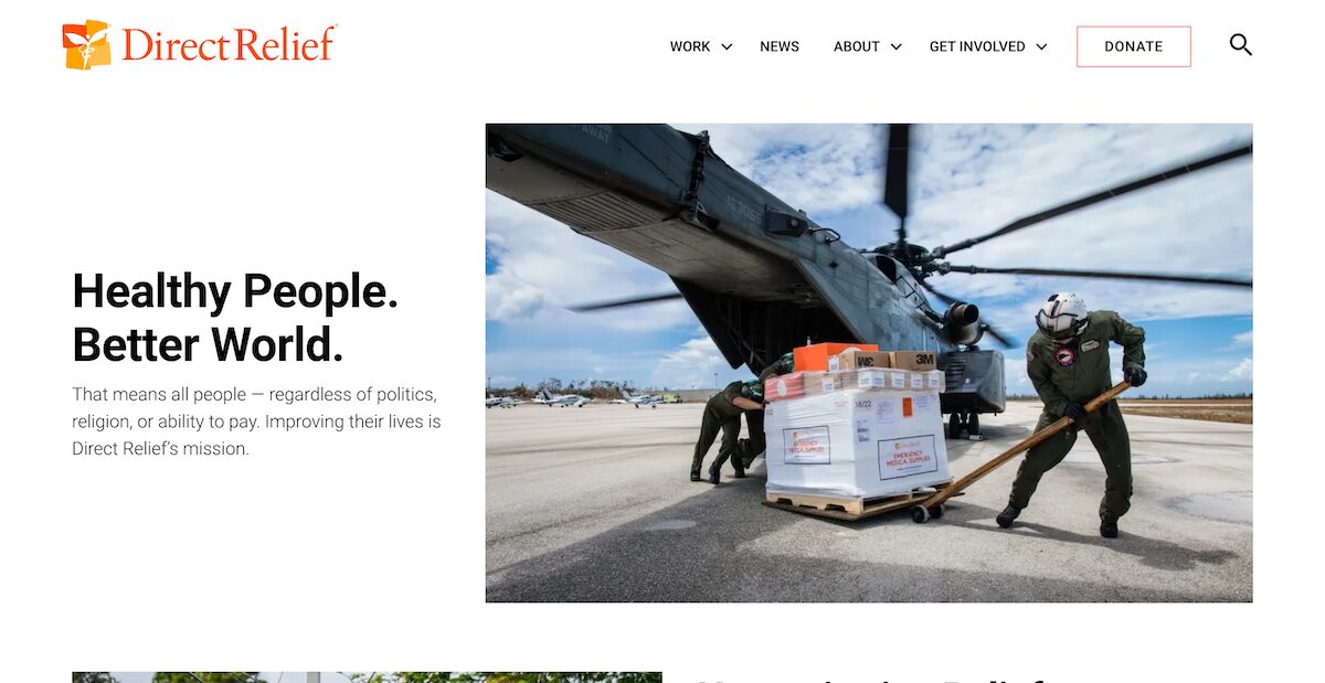 34 Amazing Nonprofit Website Designs 18 Direct-Relief-Official-Charity-Site