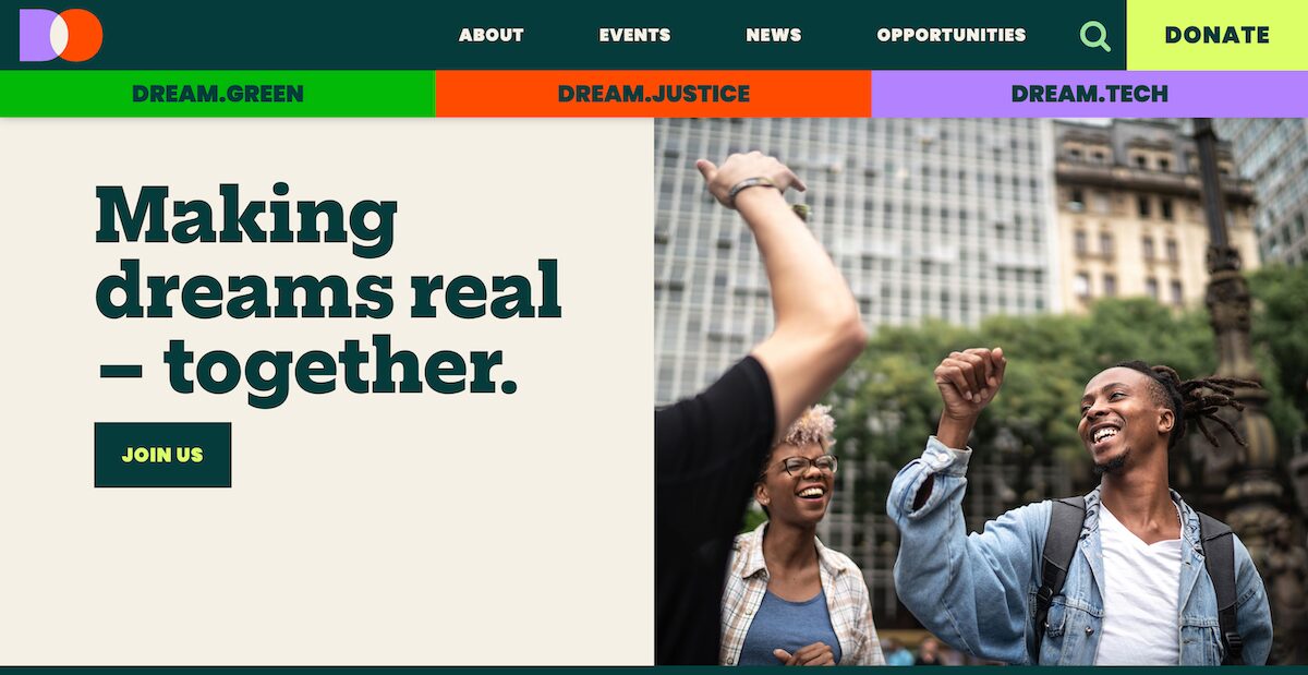 34 Amazing Nonprofit Website Designs 17 Dream-org-Making-Dreams-Real–together
