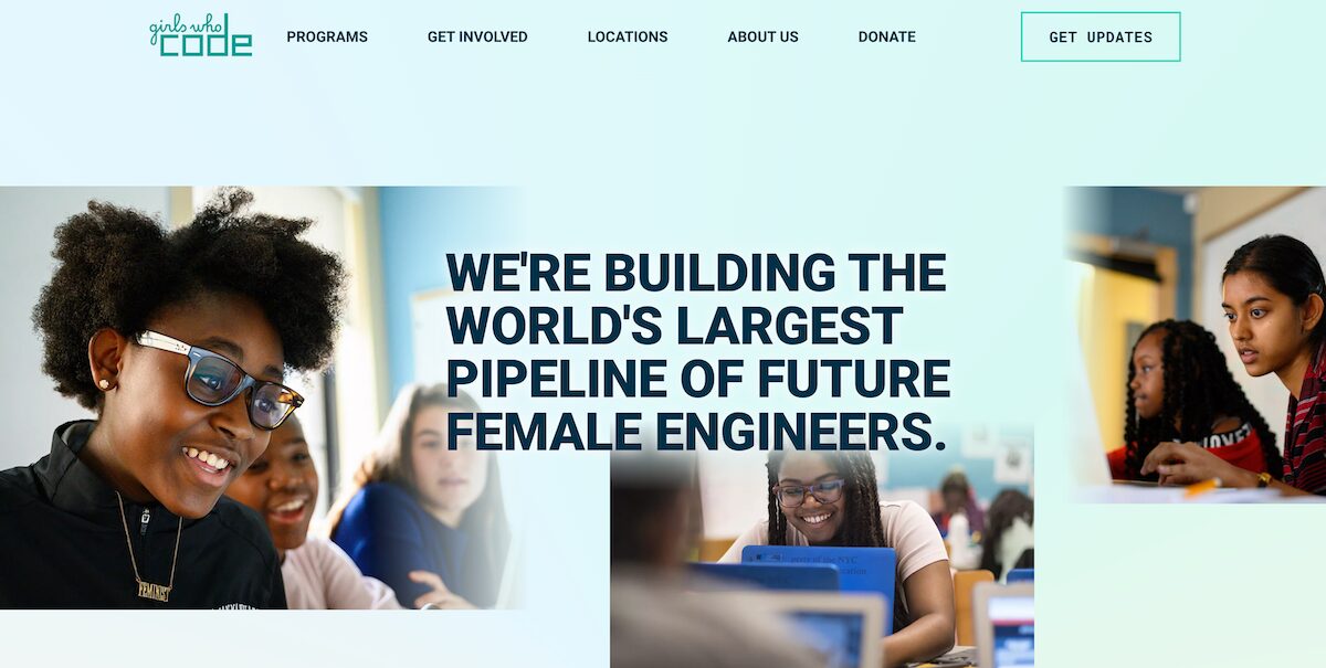 34 Amazing Nonprofit Website Designs 5 Girls-Who-Code