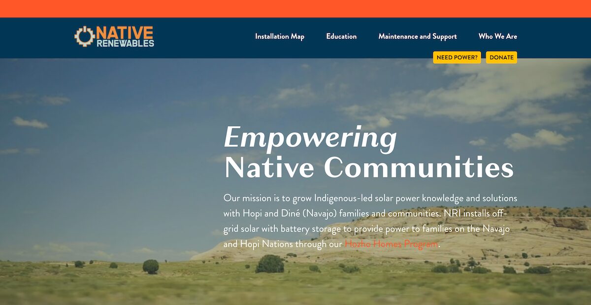 34 Amazing Nonprofit Website Designs 33 Home Native Renewables 1