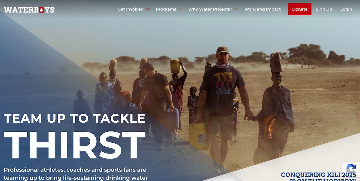 34 Amazing Nonprofit Website Designs 9 Waterboys Homepage
