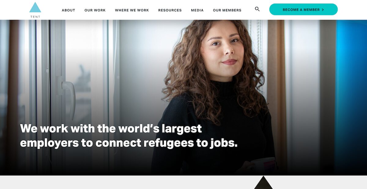 34 Amazing Nonprofit Website Designs 24 Tent-Partnership-for-Refugees