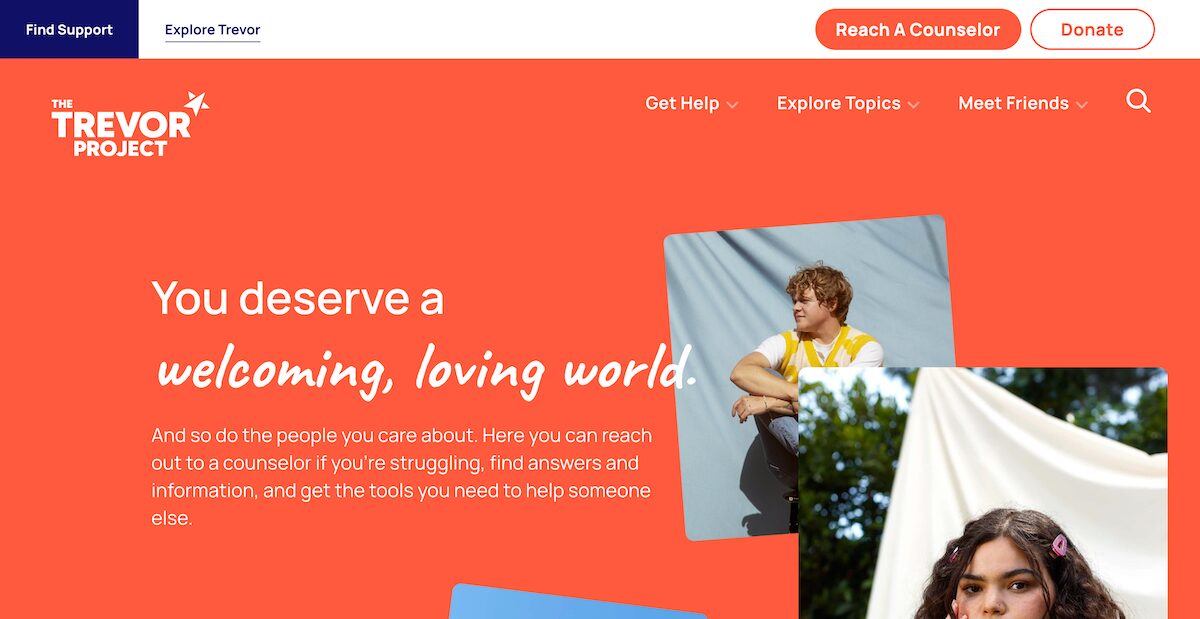 34 Amazing Nonprofit Website Designs 22 The-Trevor-Project-Suicide-Prevention-for-LGBTQ-Young-People