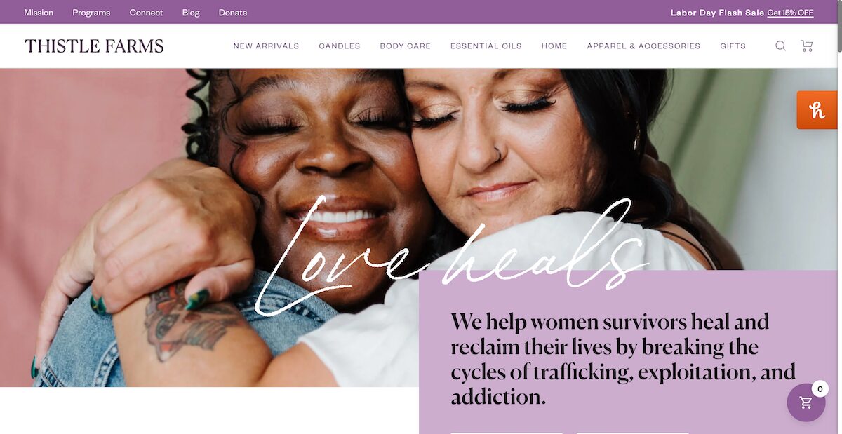 34 Amazing Nonprofit Website Designs 21 Thistle-Farms