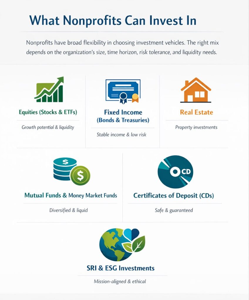 Can Nonprofits Invest in Stocks? Rules & Benefits 1 Can Nonprofits Invest in Stocks? Yes