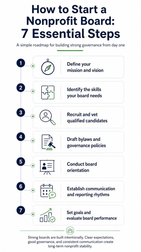 How to Start a Nonprofit Board of Directors (Step-by-Step) 1 How to Start a Nonprofit Board of Directors