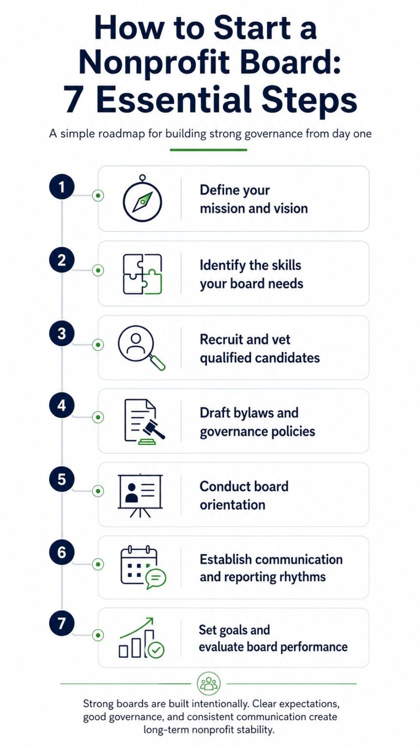 How To Start A Nonprofit Board Of Directors (Step-by-Step)