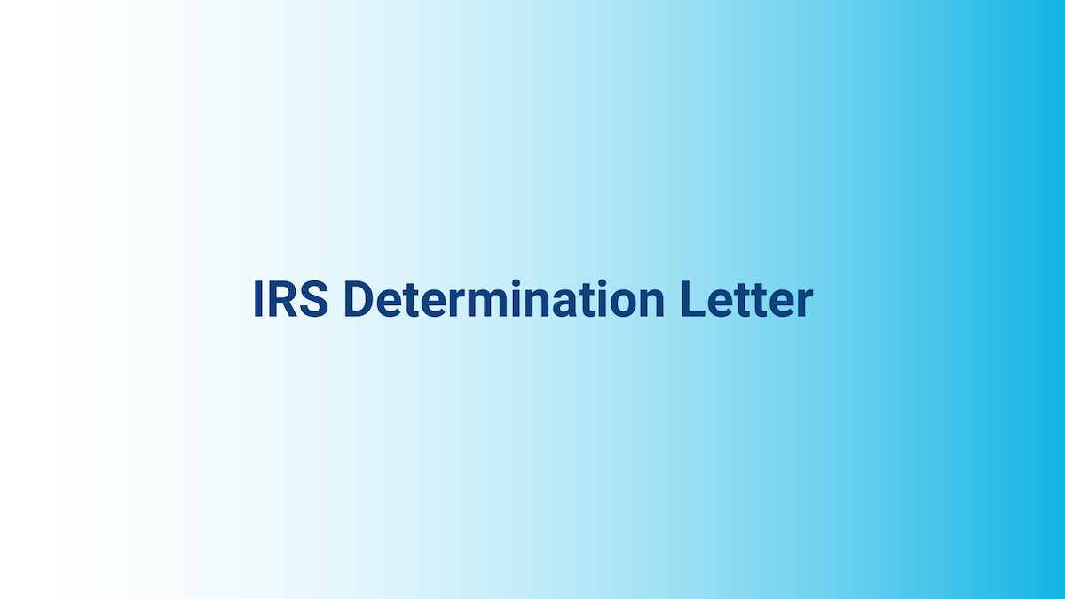 IRS Determination Letter