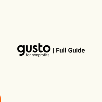 Gusto for nonprofits full guide