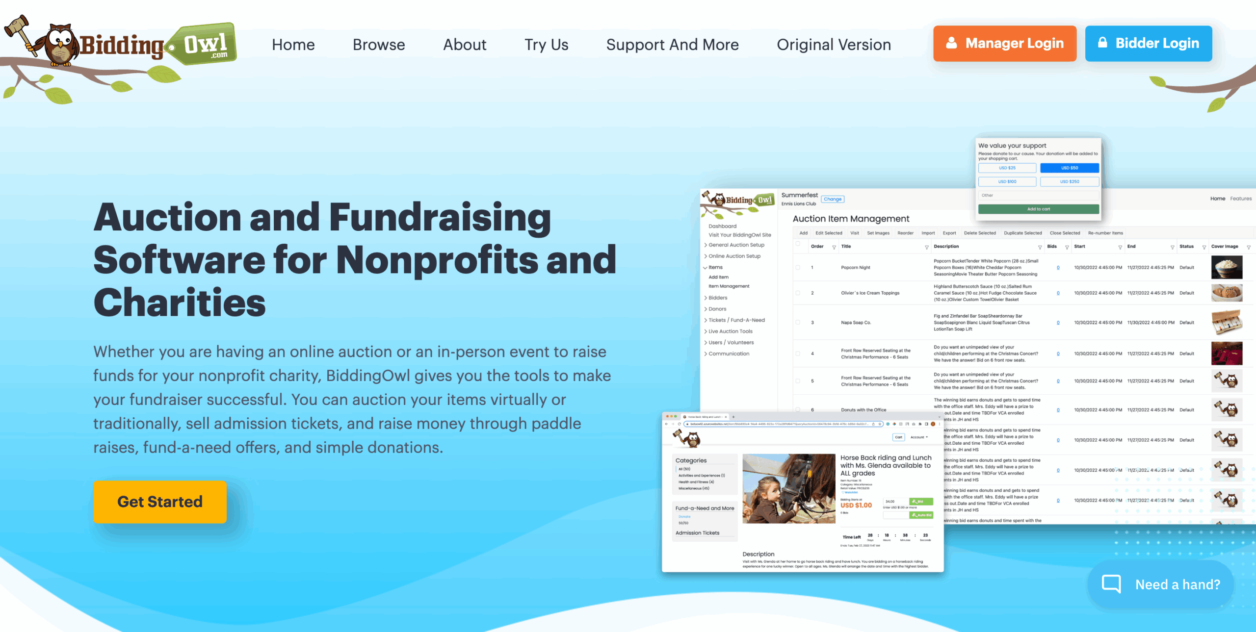7 Silent Auction Software Tools for Nonprofits 6 BiddingOwl
