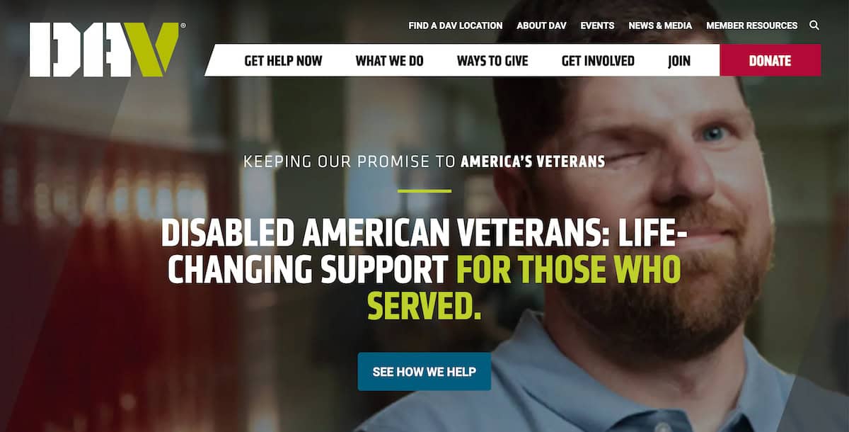 14 Inspiring Nonprofit Veteran Organizations 2 Nonprofit Veteran Organizations - Disabled American Veterans