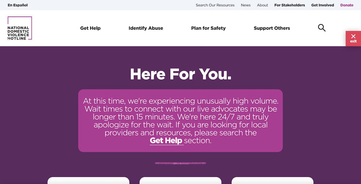 11 Essential Domestic Violence Charities Making a Difference 3 The National Domestic Violence Hotline