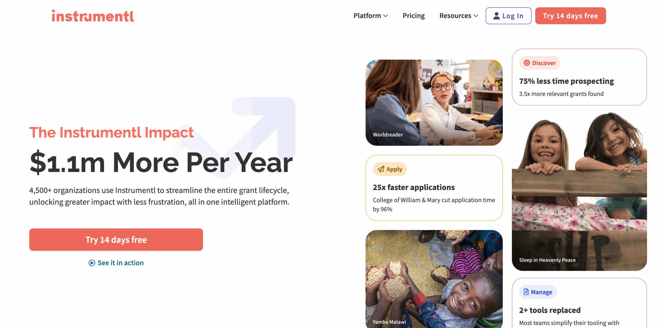 Grant Opportunities for Nonprofits Instrumentl