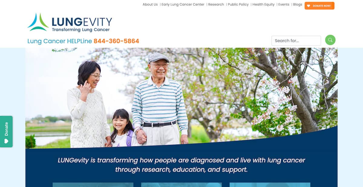 7 Lung Cancer Charities Dedicated to Research and Progress 3 LUNGevity-Foundation
