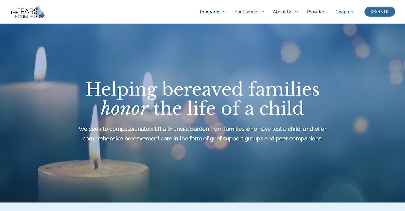 5 Charities That Help with Funeral Costs 1 The TEARS Foundation - Charities That Help with Funeral Costs