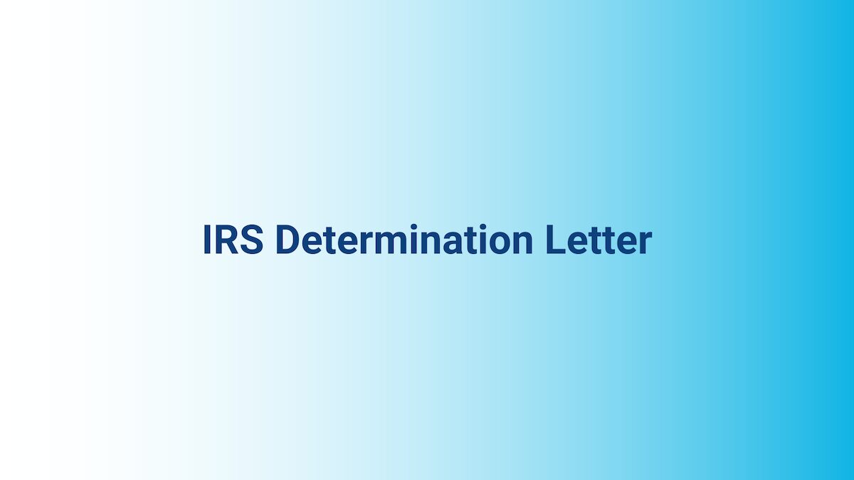 IRS Determination Letter