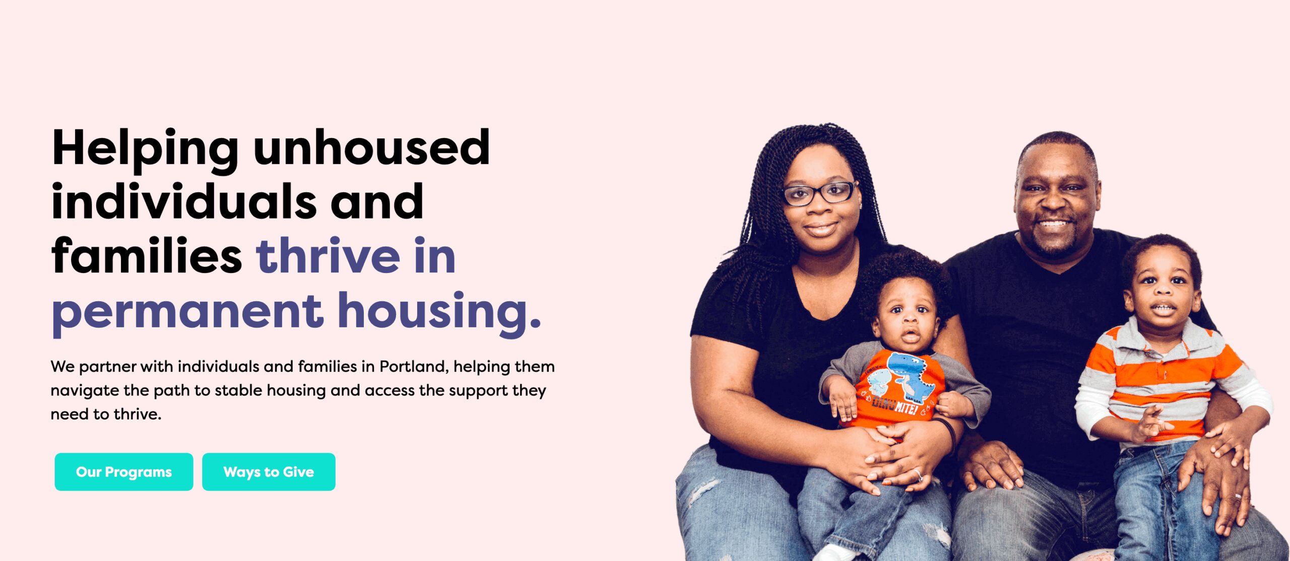 Helping unhoused individuals and families thrive in permanent housing