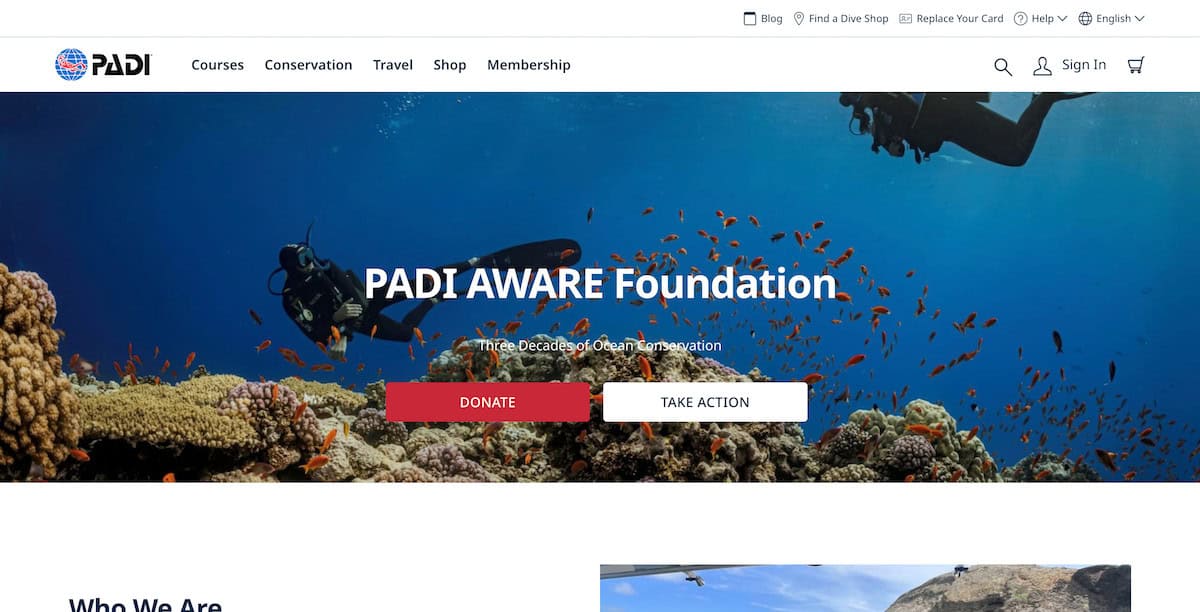 15 Inspiring Ocean Conservation Charities 7 Project AWARE