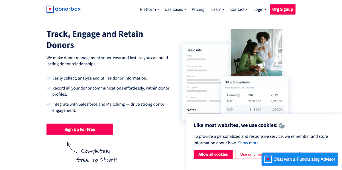 15 Free Nonprofit Software Tools 2 DonorBox - Donor Management