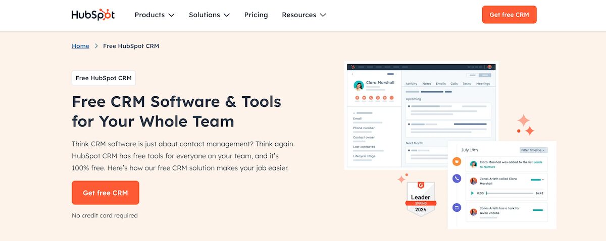 Hubspot for Nonprofits - Free CRM