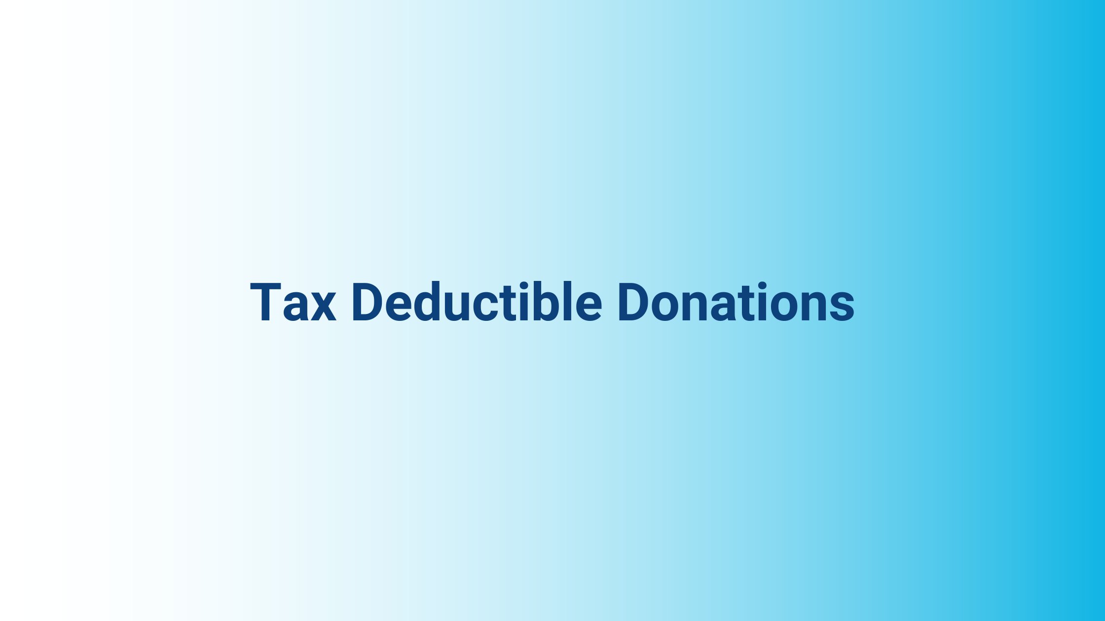 What Are Tax Deductible Donations?
