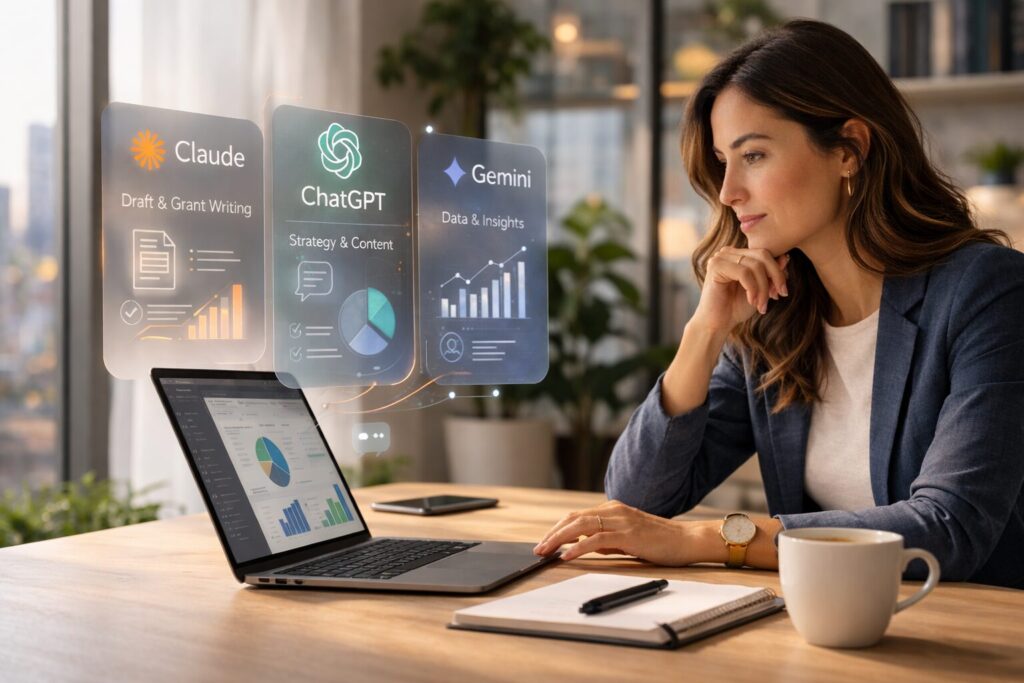 AI for Nonprofits: A Guide to Claude, ChatGPT, and Gemini 4 AI for nonprofits - Complete Guide