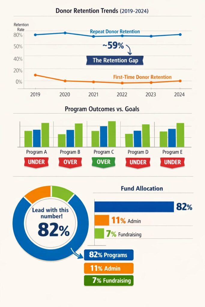 Data Visualization for nonprofits for Impact Reporting