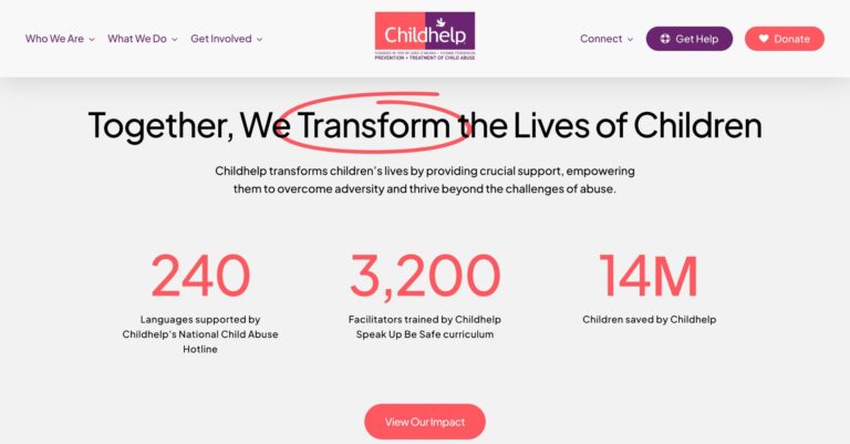 How Childhelp Is Working To Eradicate Child Abuse In America | Charity ...