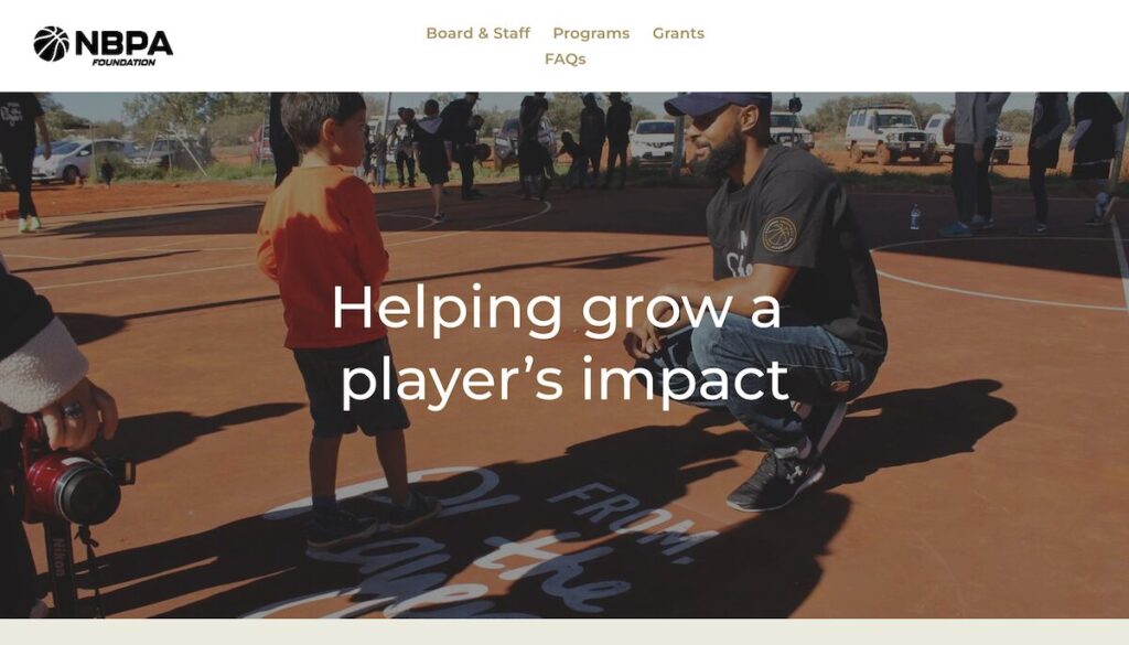 Fined and Philanthropic: How the NBPA Foundation Rethinks Player Giving 1 NBPA Foundation